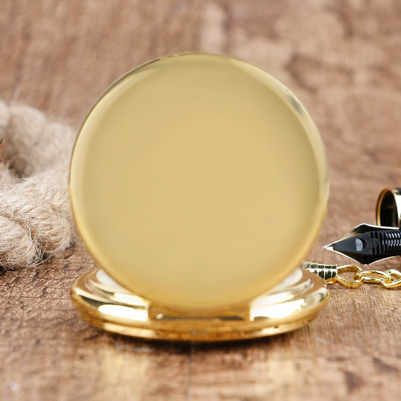 Silver Smooth Quartz Pocket Watch