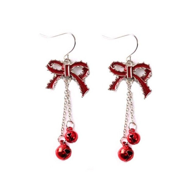 New Christmas Earrings Crystal Snowman Jewelry Christmas