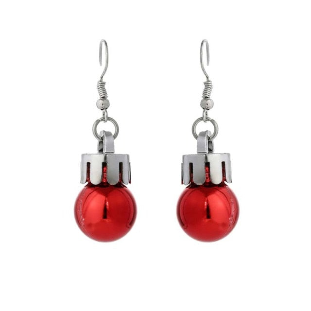 New Christmas Earrings Crystal Snowman Jewelry Christmas