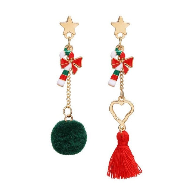 New Christmas Earrings Crystal Snowman Jewelry Christmas