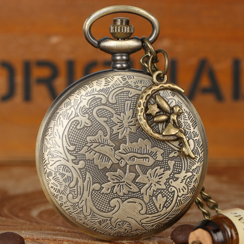 Fairy Dancing Lovely Princess Quartz Pocket Watch