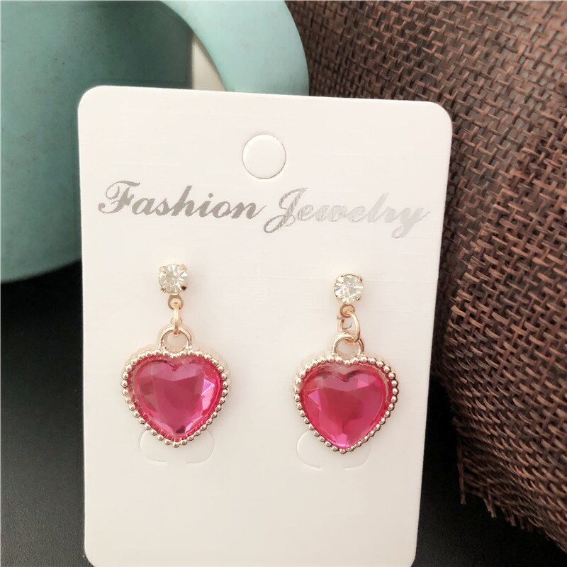 Black Velvet Leather cute love heart Choker Necklace Jewelry Sets