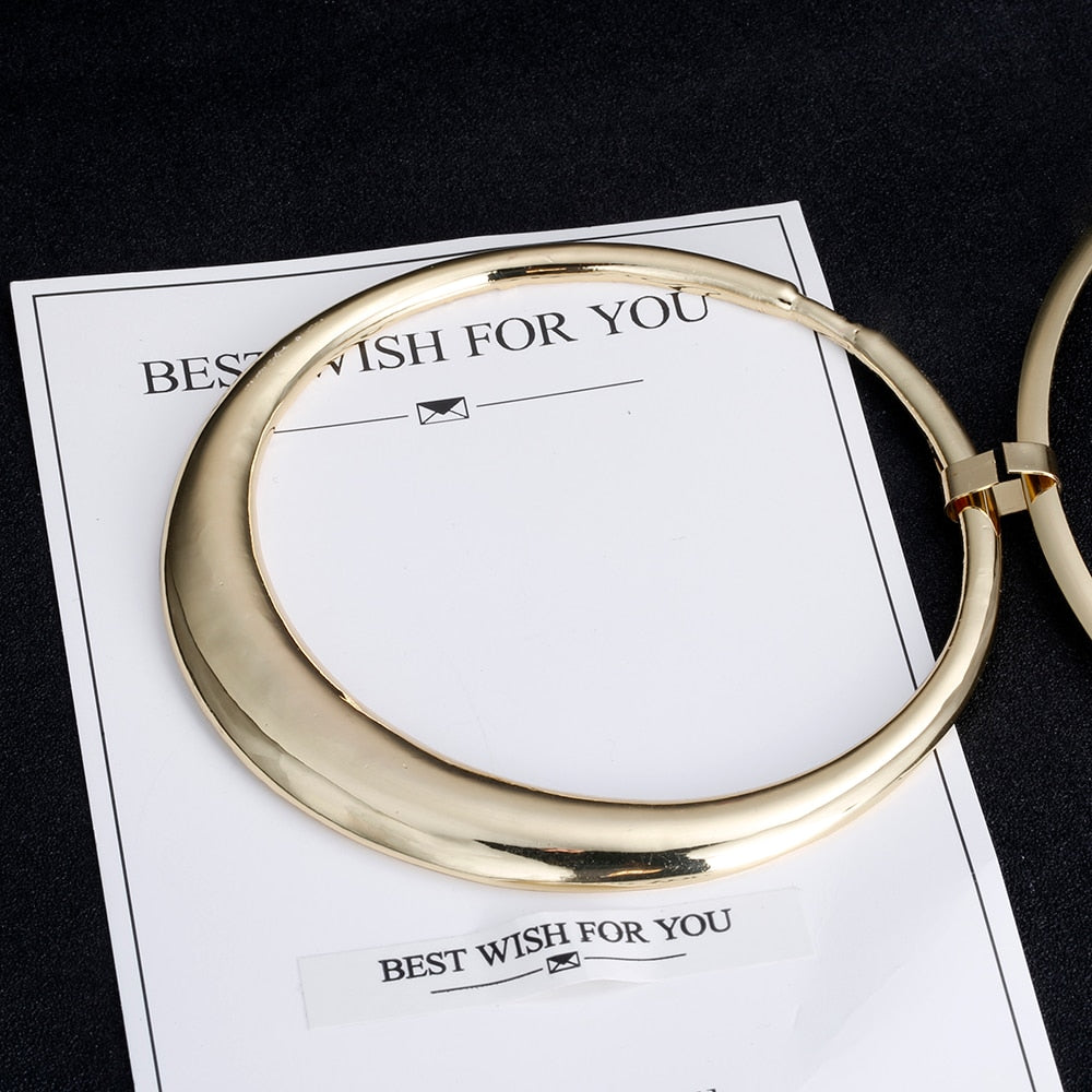 Gold Color Boho Punk Round Circle Jewelry Sets