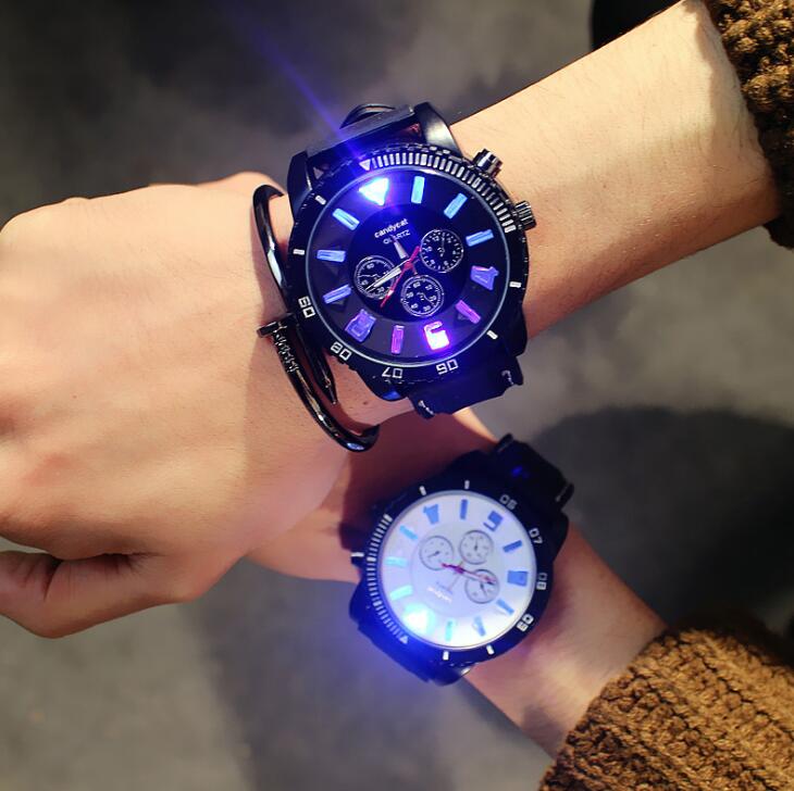 super bright luminous light super large dial  couple watches
