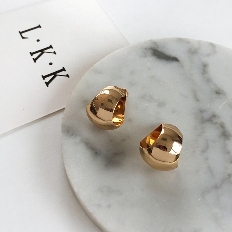 Minimalist Europe  punk female students ear studs