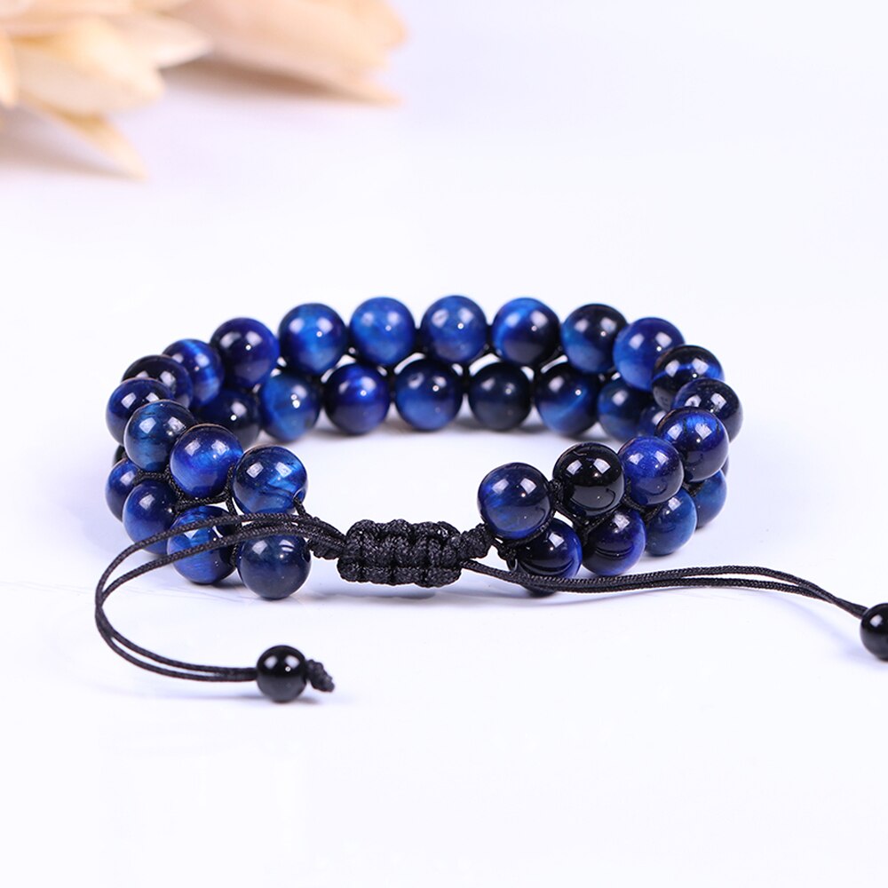 Blue Tiger Eye Men's Chakra Bracelet