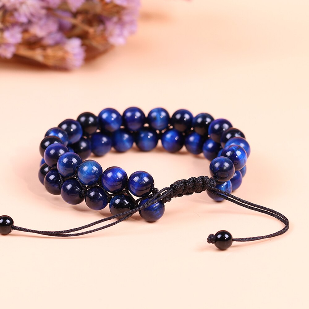 Blue Tiger Eye Men's Chakra Bracelet