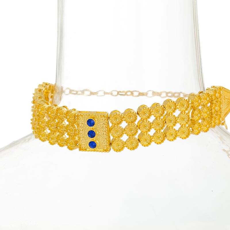Colored Stone Chokers Necklace/Earrings/Ring/Bracelet Jewelry sets