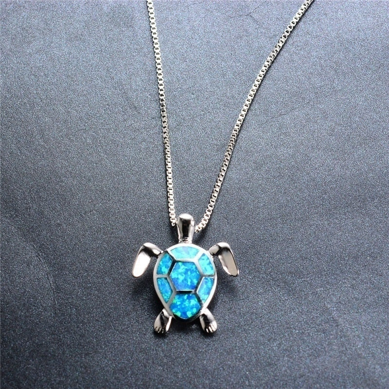 Fashion Cute Turtle Pendant Necklace  Set