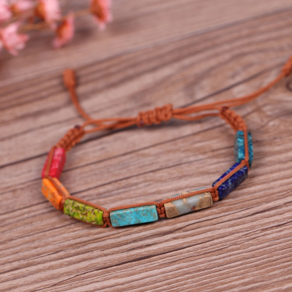 Natural Stone Beads 7 Chakra Bracelet