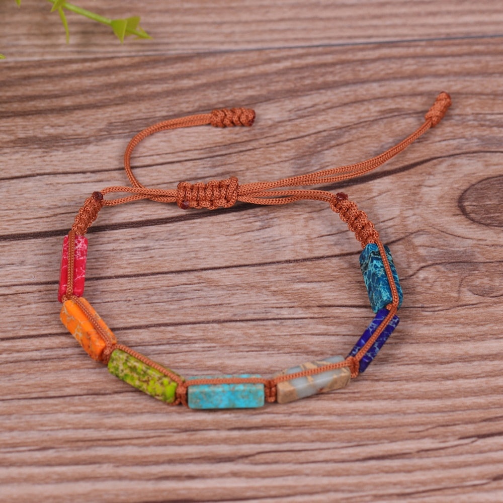 Natural Stone Beads 7 Chakra Bracelet