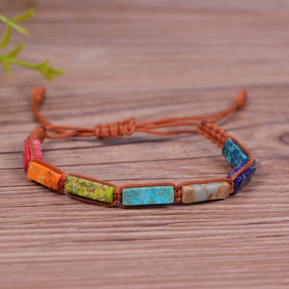 Natural Stone Beads 7 Chakra Bracelet