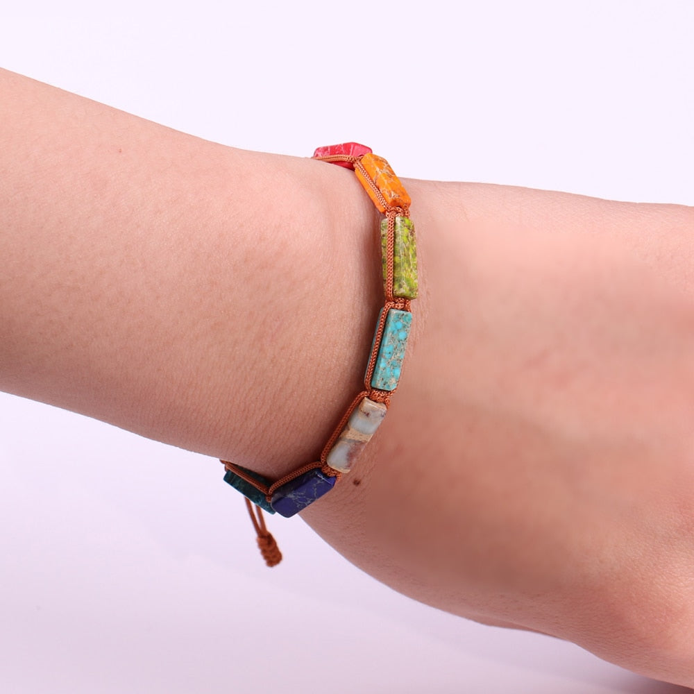 Natural Stone Beads 7 Chakra Bracelet