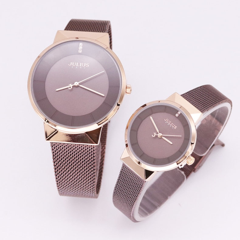 Japan Quartz Couple Hours Fine Business Watch