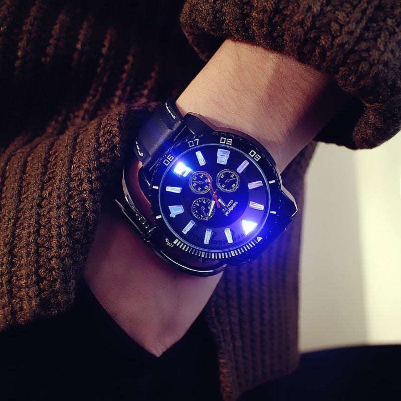 Silicone Fashion Hours Led Luminous Glow Super Large Dial Trend watch