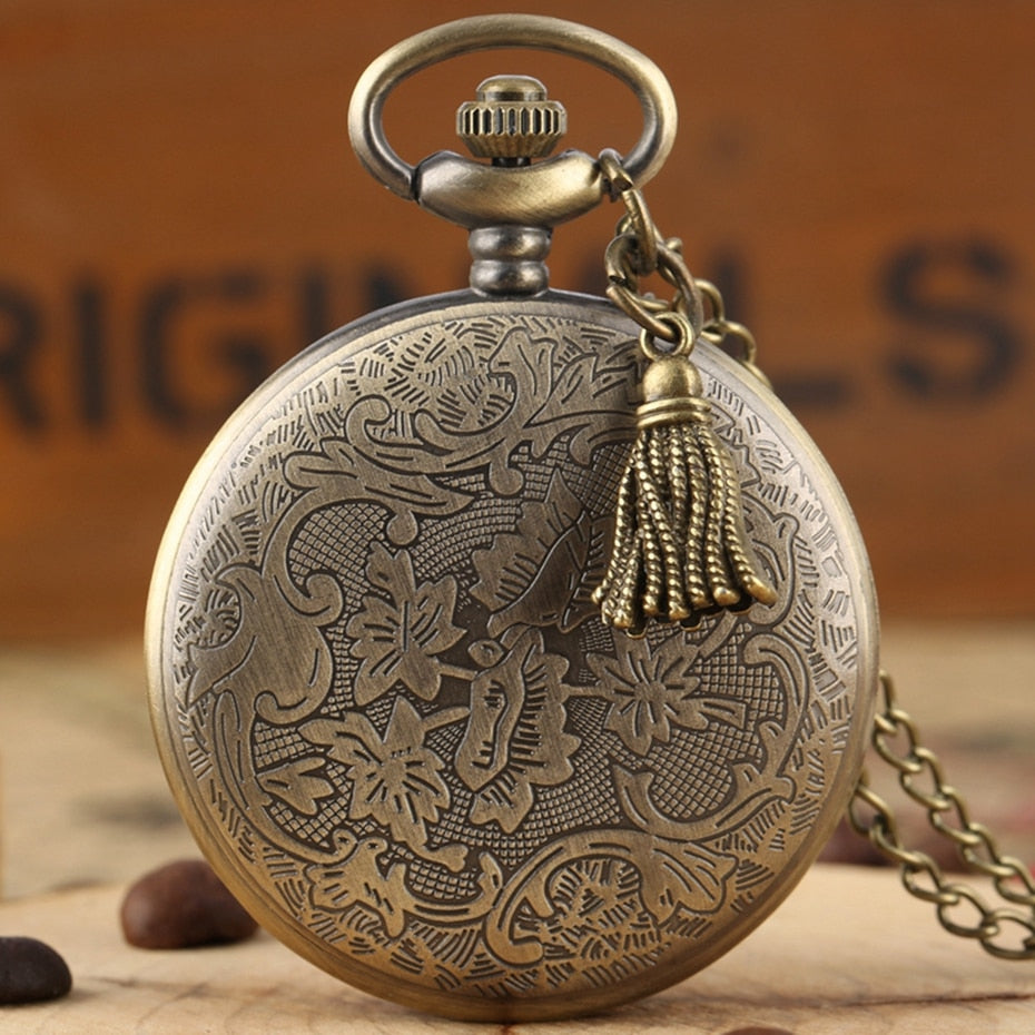 Bronze Lovely Princess Alice In Wonderland Theme Pocket Watches