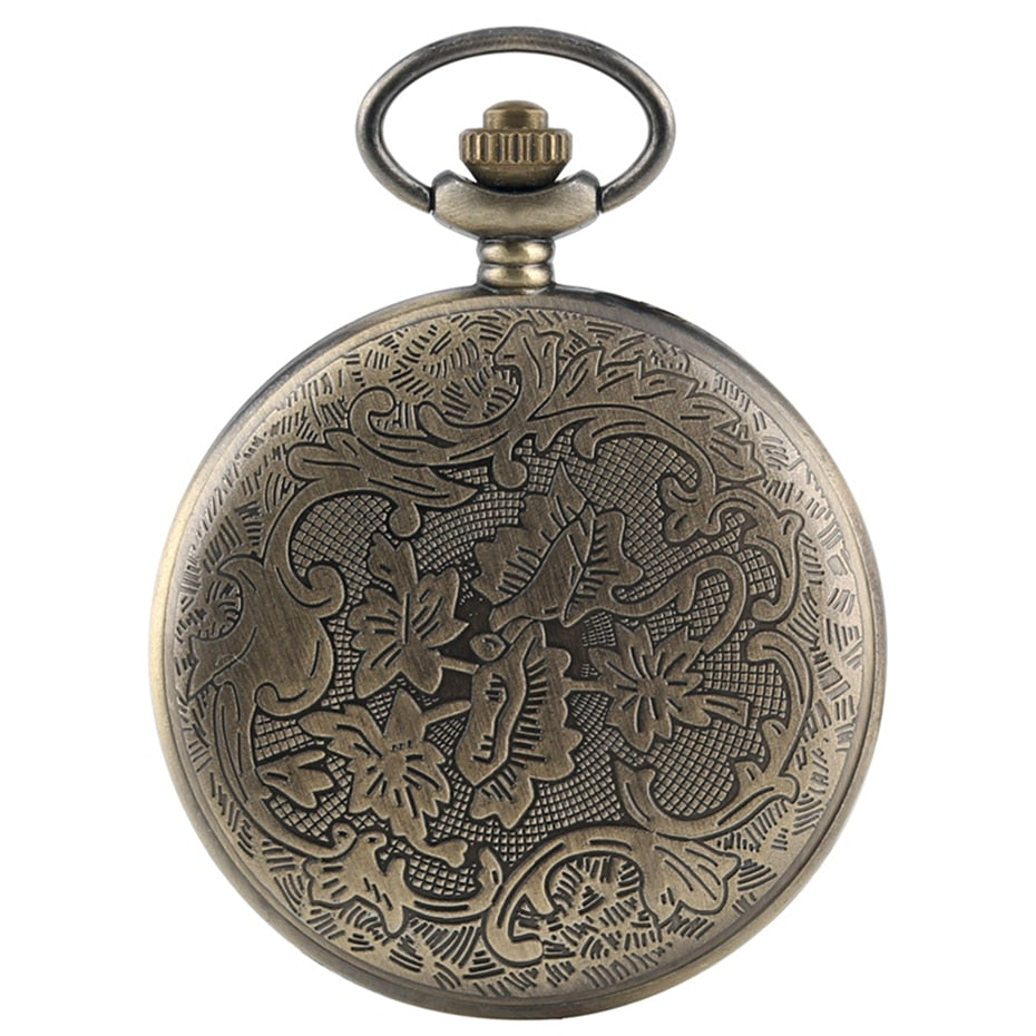 Bronze Lovely Princess Alice In Wonderland Theme Pocket Watches