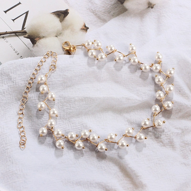Fashion Women Necklace Choker Pearl Necklace