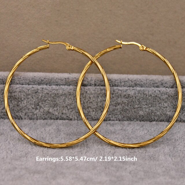 Trendy Large Hoop Earrings for Women