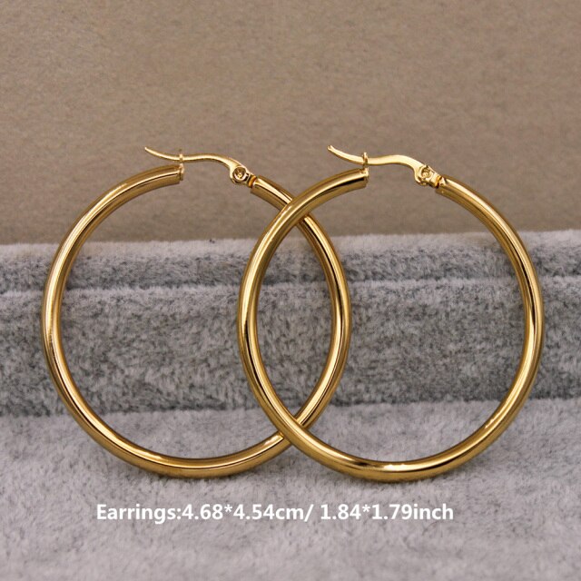 Trendy Large Hoop Earrings for Women
