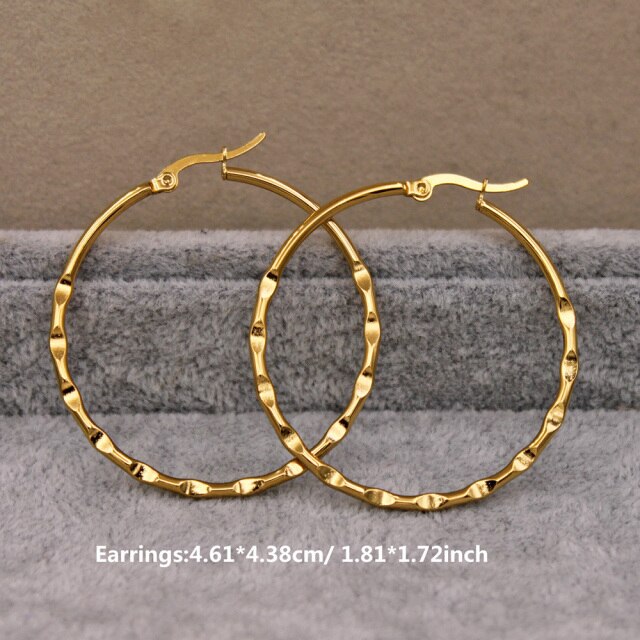 Trendy Large Hoop Earrings for Women