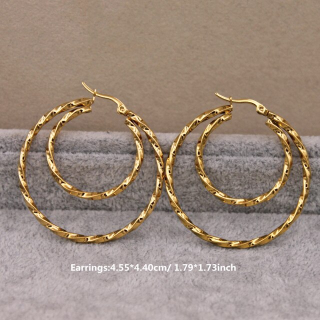 Trendy Large Hoop Earrings for Women