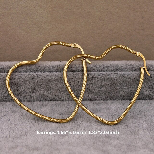 Trendy Large Hoop Earrings for Women