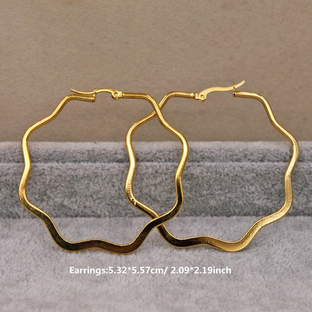 Trendy Large Hoop Earrings for Women