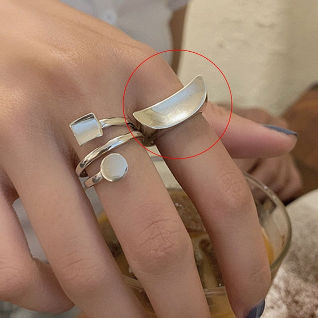 Cool Hollow Out - Twist Metal Ring