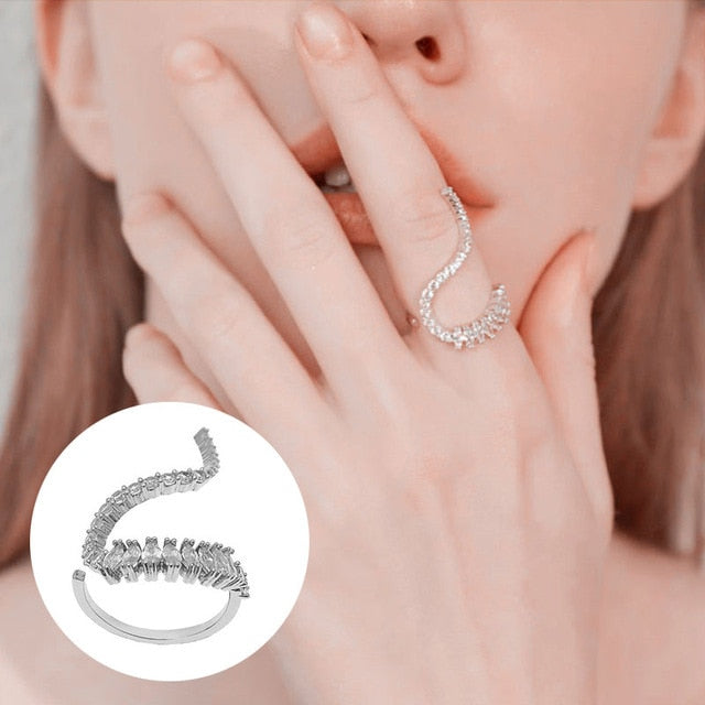 Cool Hollow Out - Twist Metal Ring