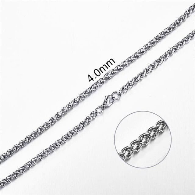 2mm-7mm Rope Chain Necklace