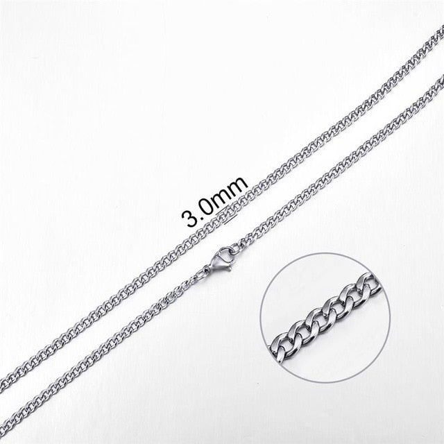 2mm-7mm Rope Chain Necklace