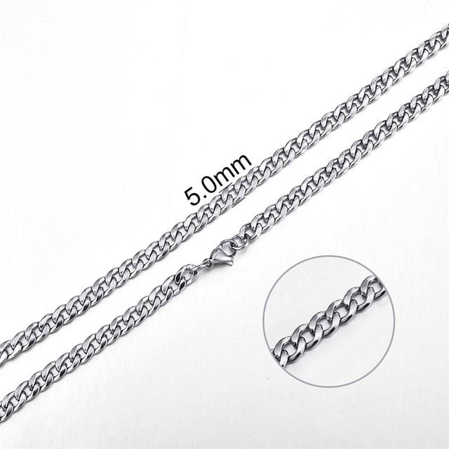 2mm-7mm Rope Chain Necklace
