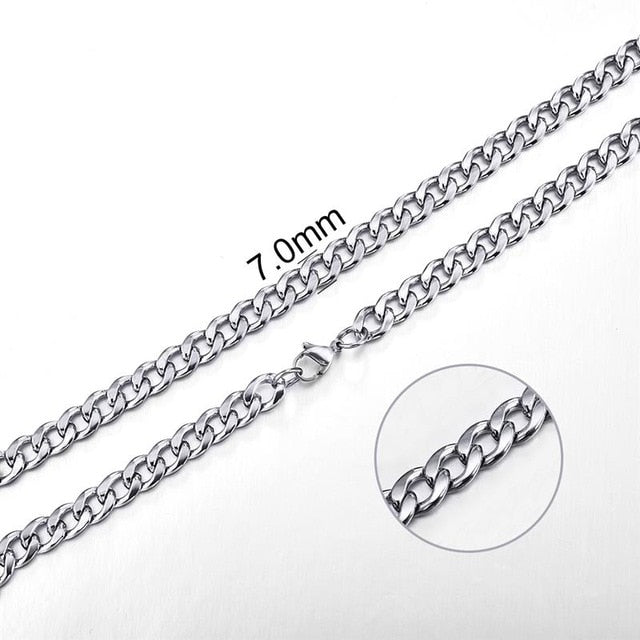 2mm-7mm Rope Chain Necklace