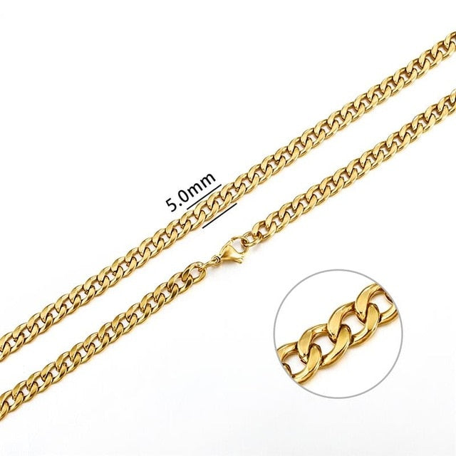 2mm-7mm Rope Chain Necklace