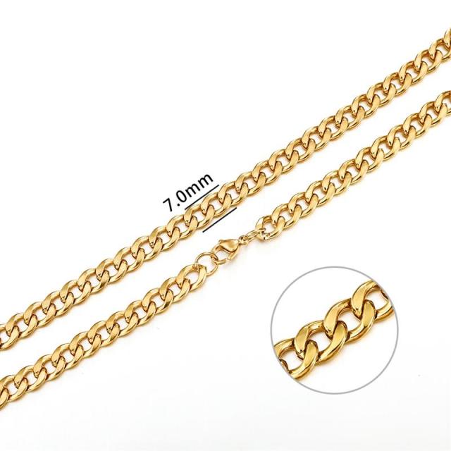 2mm-7mm Rope Chain Necklace