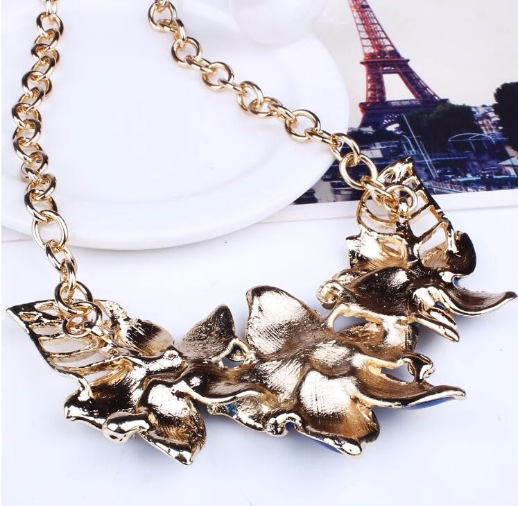 Austrian Crystal Enamel Flower Jewelry Sets