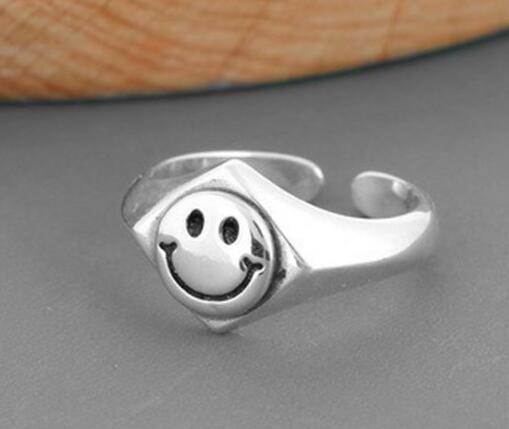 2 layered black Minimalist Thin Circle Gem Rings