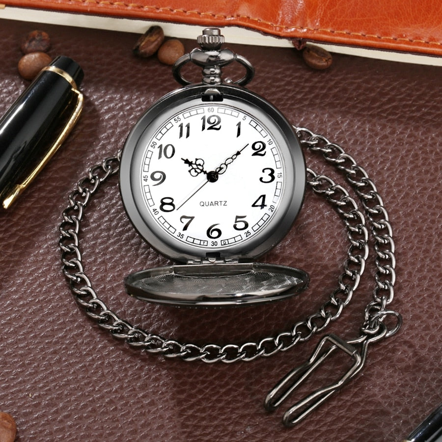 007 Pattern Quartz Pocket Watch