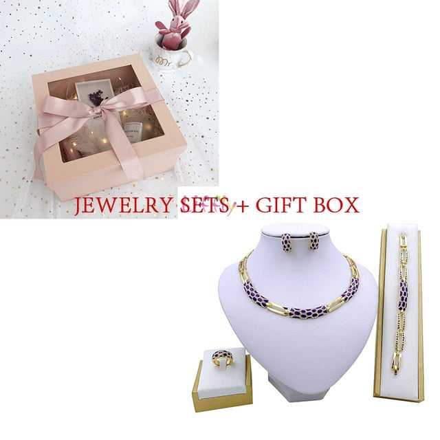 Luxury Bridal Nigerian Wedding African Beads Jewelry Set