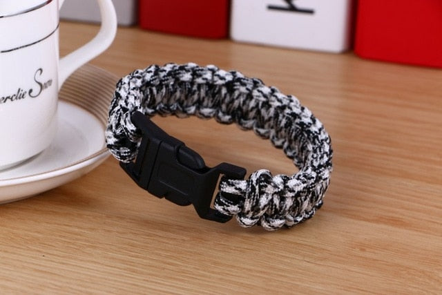 Outdoor Camping Hiking Buckle Wristband Women Rope Bracelet