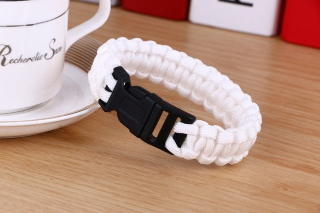 Outdoor Camping Hiking Buckle Wristband Women Rope Bracelet