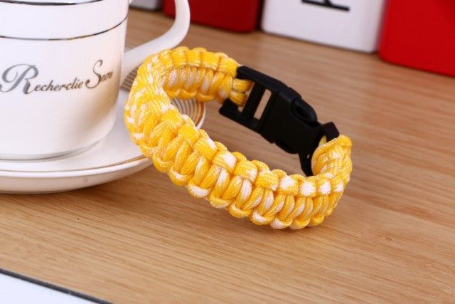 Outdoor Camping Hiking Buckle Wristband Women Rope Bracelet