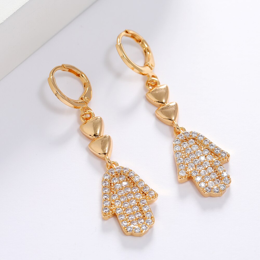 New Arrival Shiny AAA Zircon Drop Earrings