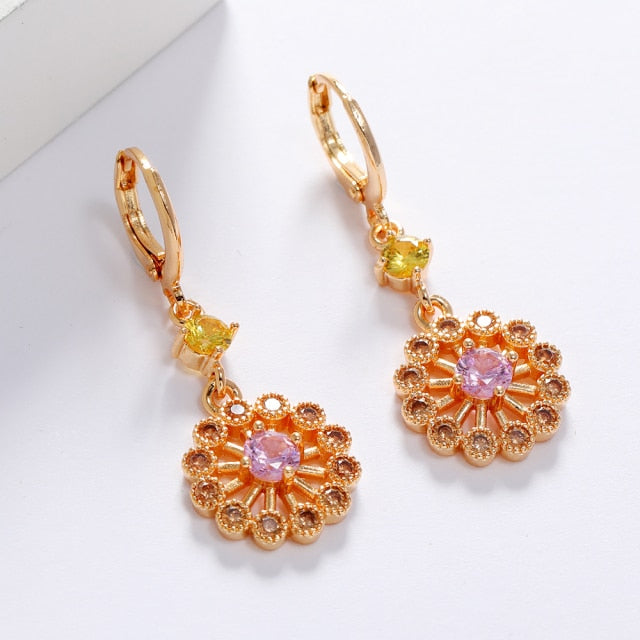New Arrival Shiny AAA Zircon Drop Earrings