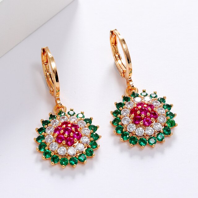 New Arrival Shiny AAA Zircon Drop Earrings
