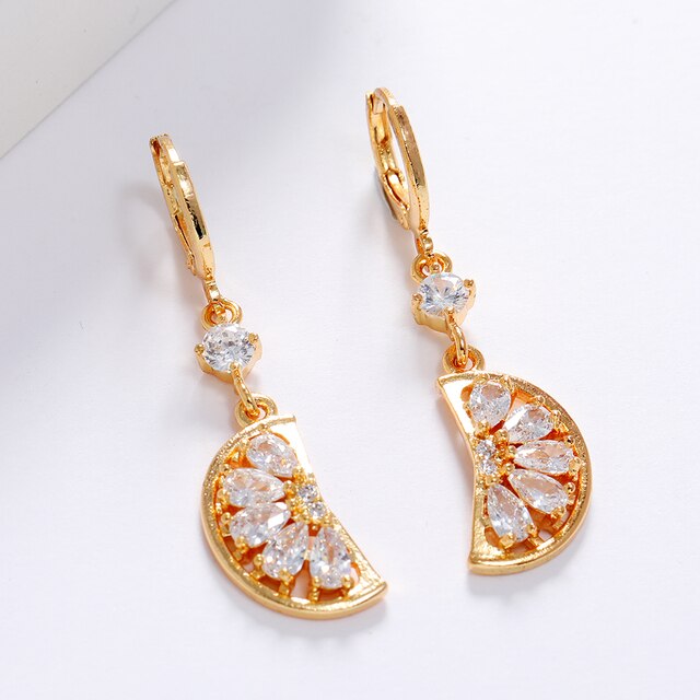 New Arrival Shiny AAA Zircon Drop Earrings