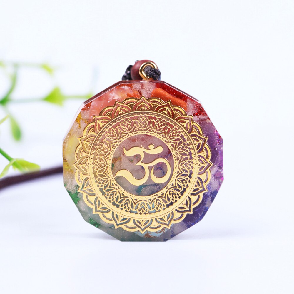 Om Symbol  Luminous Absorbs Negative  Necklace