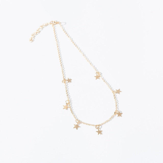 Gold Color Star Party Women's Pendant Necklace