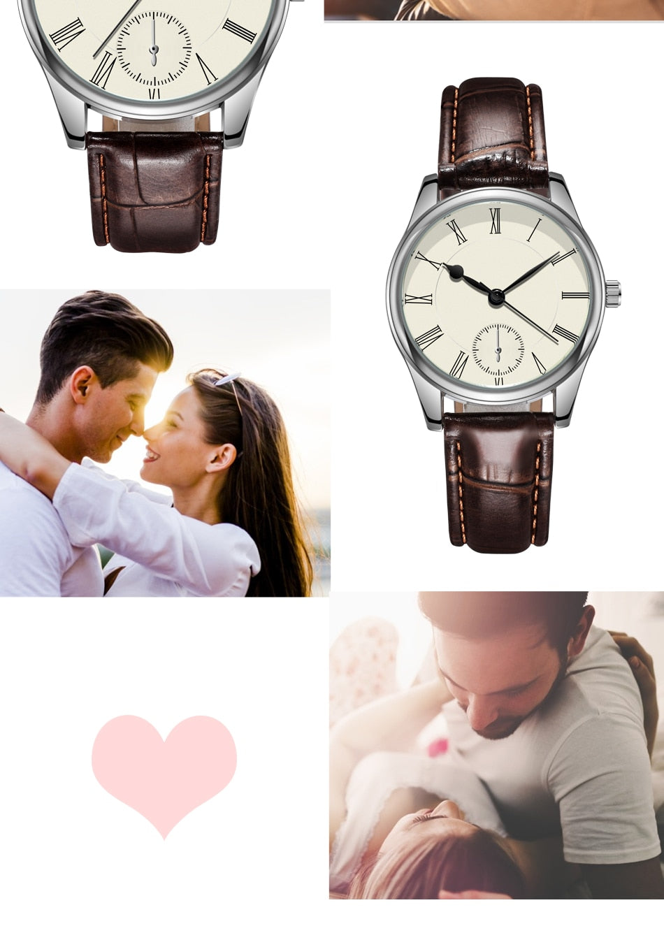 Classic Man Watches Crocodile Leather Strap Light